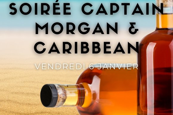 Soirée Captain Morgan & Rhum Caribbean dans votre Bar & Restaurant Le Repère Pont de Vaux