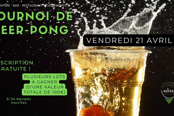 Tournoi de Beer Pong dans votre Bar Le Repère Pont de Vaux - 21 avril 2023