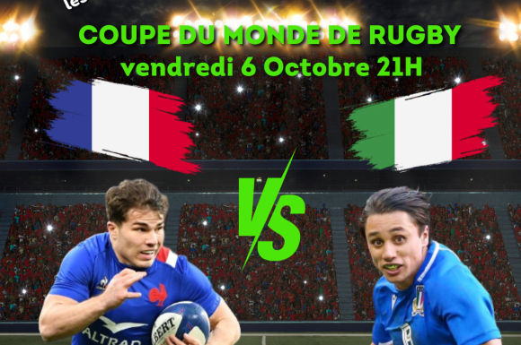 Soirée Coupe du Monde de Rugby Diffusion sur écran géant Pont de Vaux proche Macon  Vendredi 06 Octobre