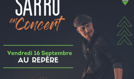 Nico Sarro de THE VOICE en concert LIVE dans votre bar et restaurant Le Repère Pont de Vaux